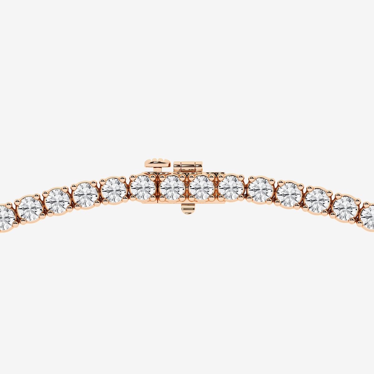 Additional Image 2 for  15 ctw Round Lab Grown Diamond Four Prong Graduated Tennis Necklace